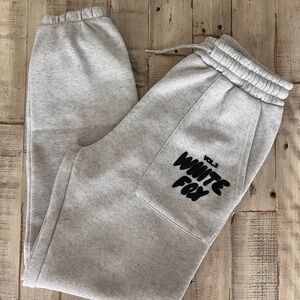 White Fox Gray Sweatpants